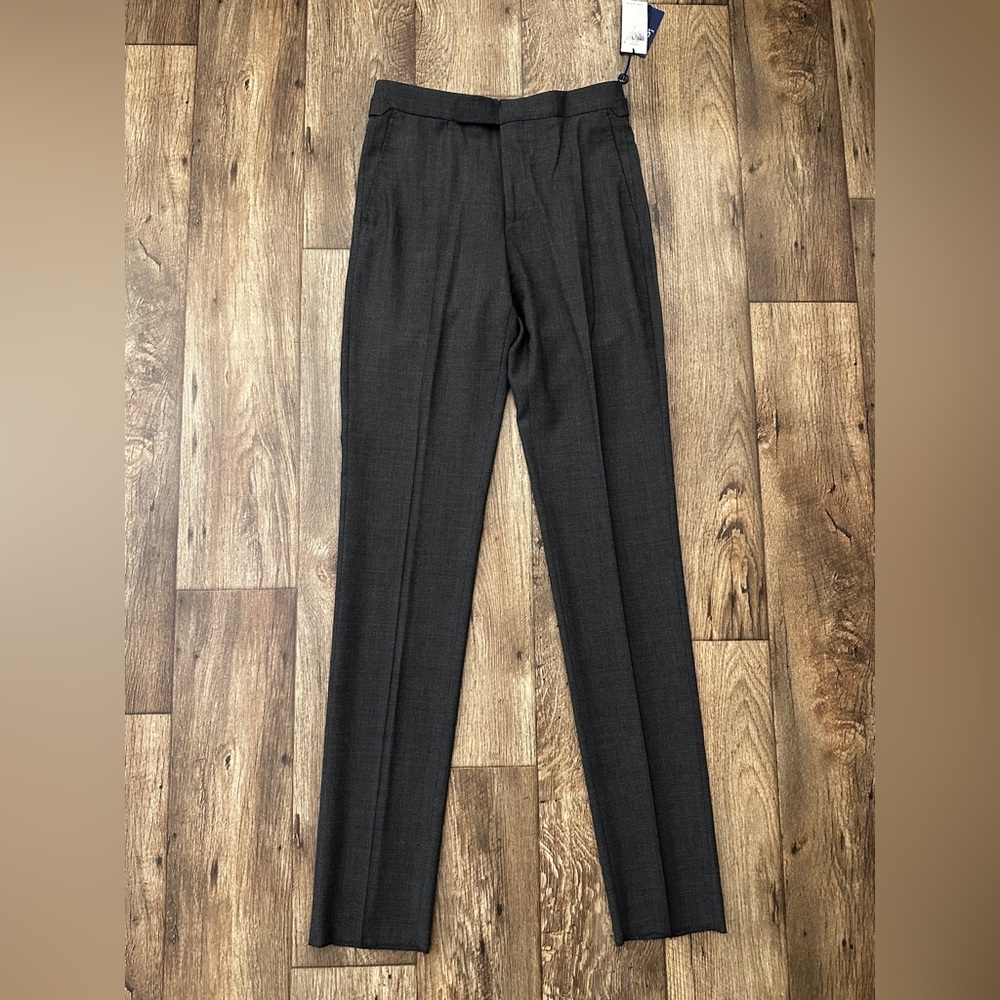 Polo Ralph Lauren 100% Wool Dress Pants Men’s Size 30 Grey *Unhemmed*
